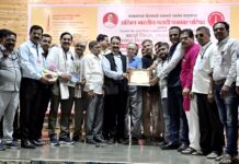 आंबेगाव तालुका पत्रकार संघाला आदर्श पत्रकार संघ पुरस्कार प्रदान